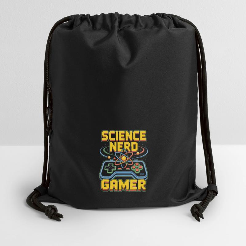 Science Nerd Gamer Atom Controller Wissenschaft Turnbeutel aus Recycling-Material