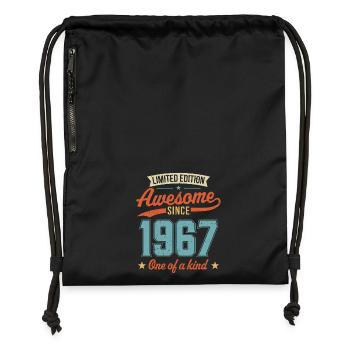 Awesome Since 1967 - Gymsac made from recycled material - black - Front