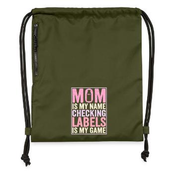 Lactose intolerance Lactose intolerant mother - Gymsac made from recycled material - military green - Front