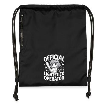 K-Pop Fan Lightstick Corée - Sac à cordon en polyester recyclé - military green - Devant