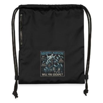 Haunted Mansion Movie Poster Vintage Halloween - Gymsac made from recycled material - black - Front