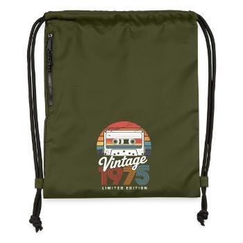 Anniversary 1975 Limited Edition Cassette Style - Gymsac made from recycled material - military green - Front