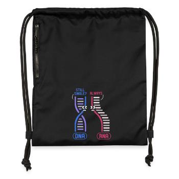 Professeur de biologie Biologiste Biologiste en microbiologie - Sac à cordon en polyester recyclé - noir - Devant