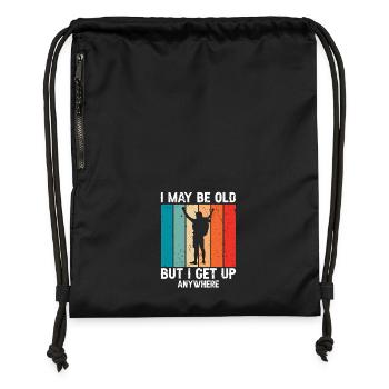 Still Hiker Strong Outdoors Explorer Trekking - Gymsac made from recycled material - military green - Front