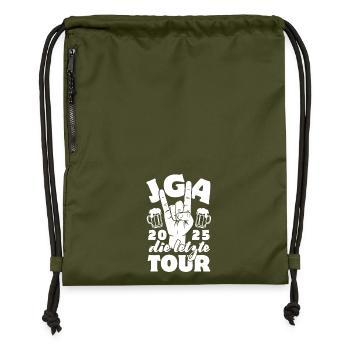 Bachelor Party - The Last Tour 2025 - Gymsac made from recycled material - military green - Front
