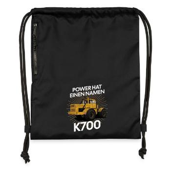 K700 Traktor Power Design - Turnbeutel aus Recycling-Material - military Green - Vorne