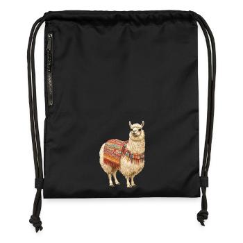 lama - Gymsac made from recycled material - black - Front
