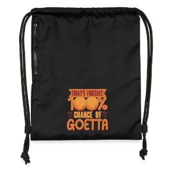 Goetta Wurst 100% Chance Of Goetta - Gymsac made from recycled material - black - Front