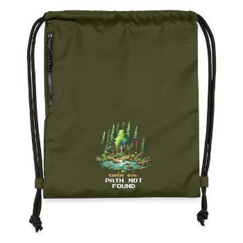 Fehler 404: Pfad nicht gefunden | Wandern - Turnbeutel aus Recycling-Material - military Green - Vorne