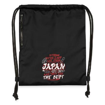 Japanese mother-in-law Japan - Gymsac made from recycled material - black - Front