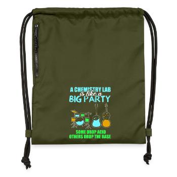 Chimie Chimiste Professeur de chimie - Sac à cordon en polyester recyclé - military green - Devant