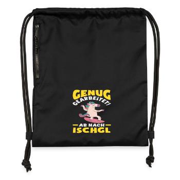 Ischgl Ski Holiday Fun Après Ski Alps Party - Gymsac made from recycled material - black - Front
