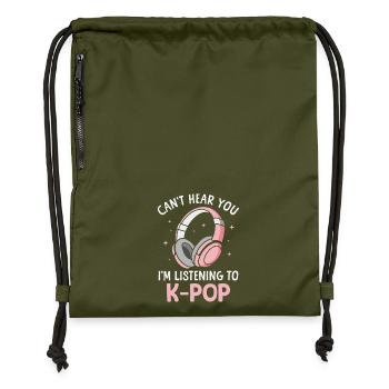 K-Pop Korea-Popmusik Koreanischer Pop Musik - Turnbeutel aus Recycling-Material - military Green - Vorne