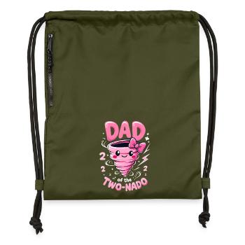 Papa ZweiNado - Gymsac made from recycled material - military green - Front
