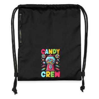 Candy Crew Decoration Candy Lover Sweet Tooth - Gymsac made from recycled material - black - Front