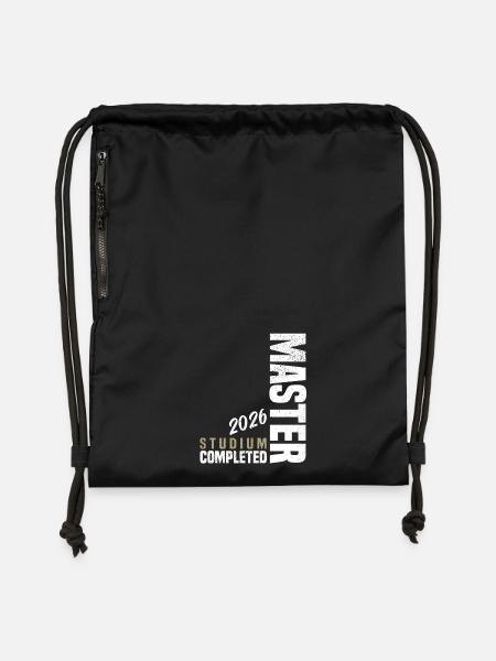 Master Studium Abschluss 2026 - Turnbeutel aus Recycling-Material - Schwarz