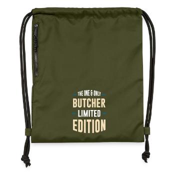 Der Einzige Schlachter Limited Edition - Turnbeutel aus Recycling-Material - military Green - Vorne