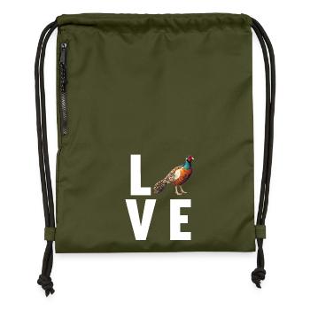 Pheasants Pheasant - Gymsac made from recycled material - military green - Front