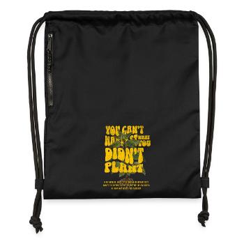 Vous ne pouvez pas récolter ce que vous n’avez pas planté - Sac à cordon en polyester recyclé - noir - Devant