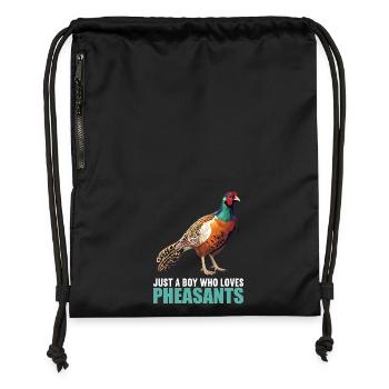 Pheasants Pheasant - Gymsac made from recycled material - black - Front