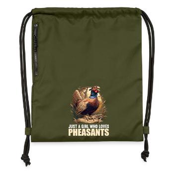 Pheasants Pheasant - Gymsac made from recycled material - military green - Front