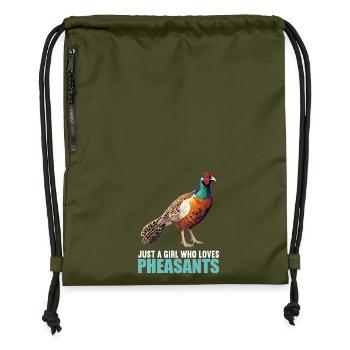 Pheasants Pheasant - Gymsac made from recycled material - military green - Front