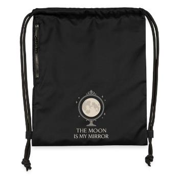 Déesse Lunaire du cycle lunaire intentionnellement - Sac à cordon en polyester recyclé - noir - Devant