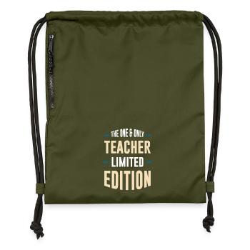 Einziger Lehrer Limited Edition - Turnbeutel aus Recycling-Material - military Green - Vorne