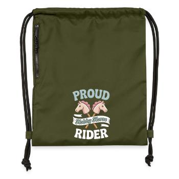 Hobby Horsing - Turnbeutel aus Recycling-Material - military Green - Vorne