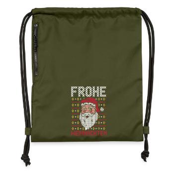 Bogenschütze Bogensport Bogenschießen - Turnbeutel aus Recycling-Material - military Green - Vorne