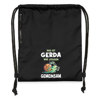 Jogging, Coureur Cadeau, Sport, Forme physique - Sac à cordon en polyester recyclé - military green - Devant