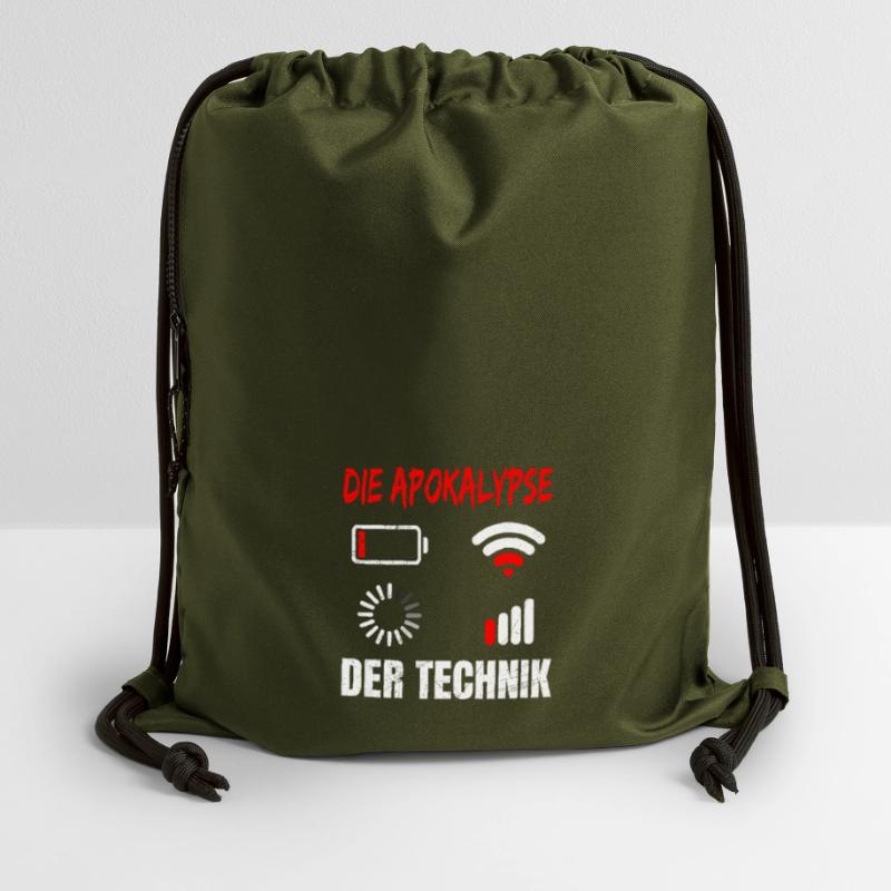 Coder DIE APOKALYPSE DER TECHNIK LUSTIG Turnbeutel aus Recycling-Material