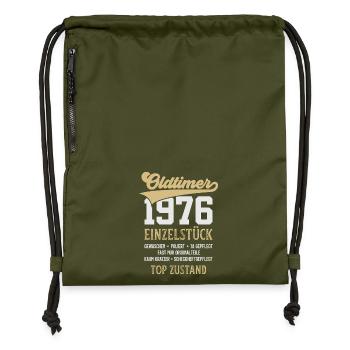 CLASSIC CAR 1976 UNIQUE PIECE 50TH BIRTHDAY - Gymsac made from recycled material - military green - Front