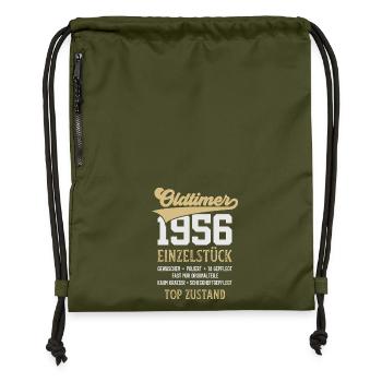 CLASSIC CAR 1956 UNIQUE PIECE 70TH BIRTHDAY - Gymsac made from recycled material - military green - Front