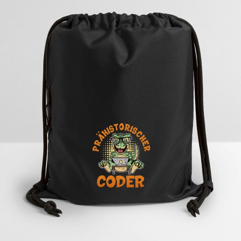Programmation PRÉHISTORIQUE : Divertissement du CODER Sac à cordon en polyester recyclé