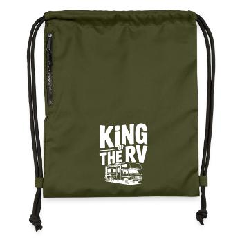 König der Wohnmobile - Turnbeutel aus Recycling-Material - military Green - Vorne