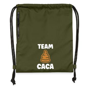 Poo - Gymsac made from recycled material - military green - Front