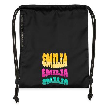 Emilia - Gymsac made from recycled material - black - Front