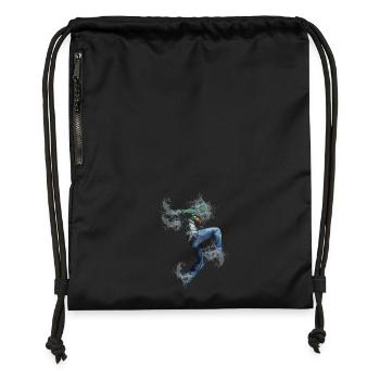 Parkour Boy - Turnbeutel aus Recycling-Material - Schwarz - Vorne