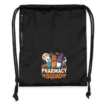 Pharma Squad Halloween Collection - Gymsac made from recycled material - black - Front