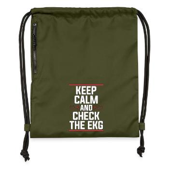 Cardiac Tech Keep Calm And Check The Cath Lab - Turnbeutel aus Recycling-Material - military Green - Vorne