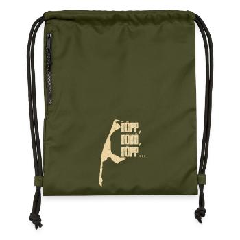 Insel Sylt DÖPP DODO DÖPP Wattenmeer Lustiges - Turnbeutel aus Recycling-Material - military Green - Vorne