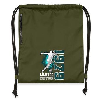 1979 Année de naissance Anniversaire - Sac à cordon en polyester recyclé - military green - Devant