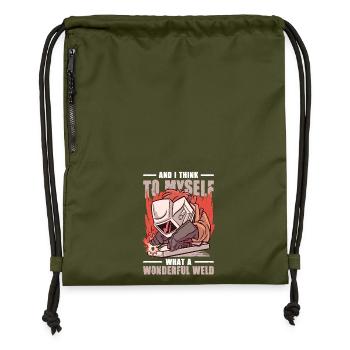 Schweißer Spruch Geschenke Für Metallbauer  - Turnbeutel aus Recycling-Material - military Green - Vorne