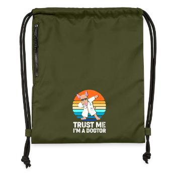 Veterinarian Veterinary Medicine Veterinarian - Gymsac made from recycled material - military green - Front