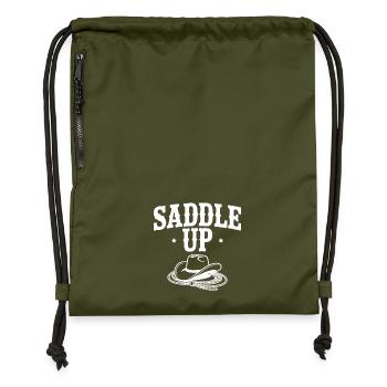 Saddle Up - Gymsac made from recycled material - military green - Front