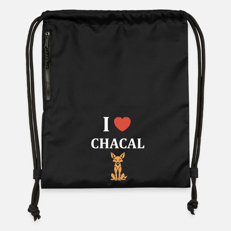 jackal - Gymsac made from recycled material - black