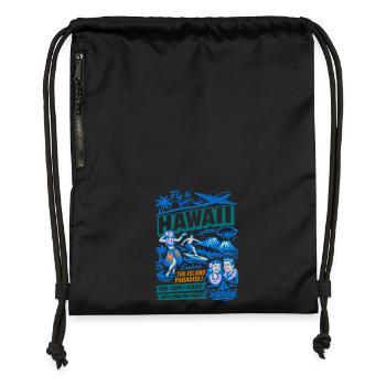Hawaii Dream Trip 50s Poster - Gymsac made from recycled material - black - Front