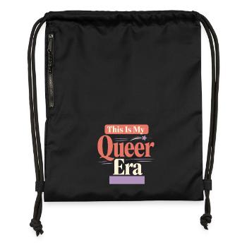 Queer Trans Bekräftigt Trostidentitätsliebe - Turnbeutel aus Recycling-Material - Schwarz - Vorne