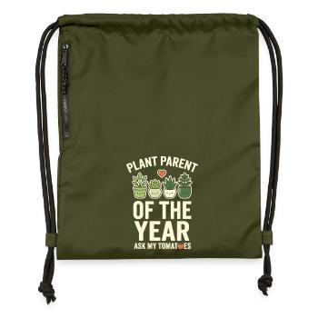 Plant Parent of the Year Pflanzen Humor - Turnbeutel aus Recycling-Material - military Green - Vorne